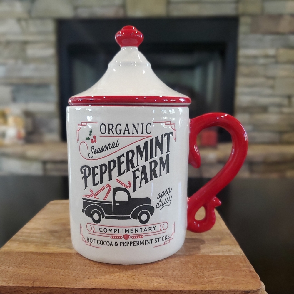 Peppermint Farm Holiday Mug-NWT